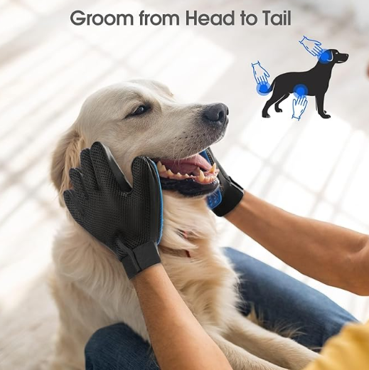 Pet Grooming Magic Gloves - Dog & Cat Shedding Solution