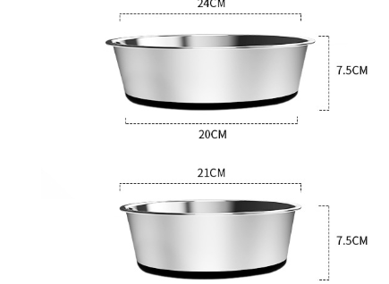 Non-slip Stainless Steel Dog Bowl for Medium & Large Dogs