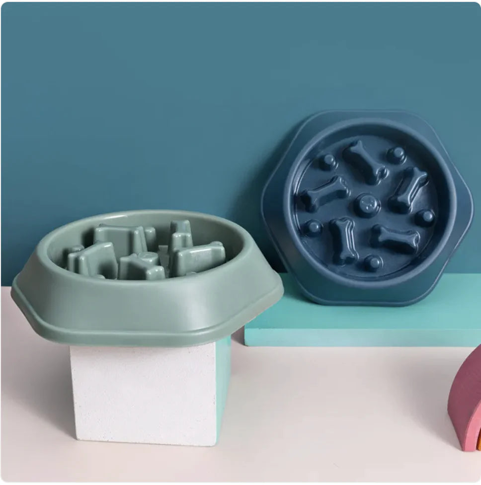 Anti-Gulp Dog Dish (Slow Feeder for Fast Chewers)